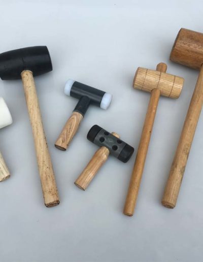 Wood and nylon hammers